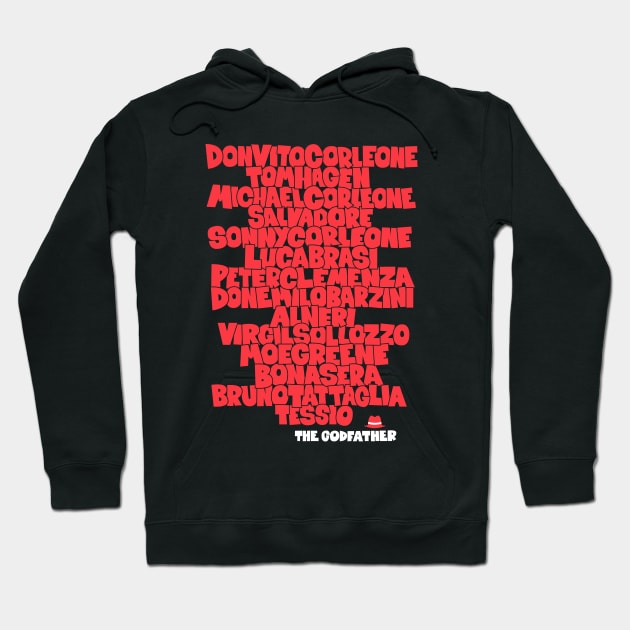 The Godfather: Tribute to the Main Actors of the Classic Hoodie by Boogosh